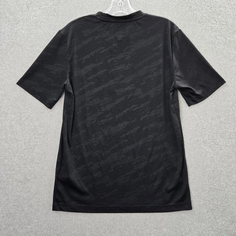 Oakland Raiders Men Shirt Medium Black Camo Logo Fanatics Short Sleeve Tee‎